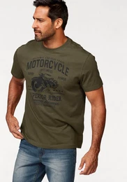 T-Shirt Kurzarm, lssige Passform, bedruckt, Rundhals, casual
