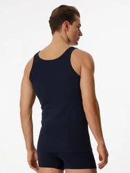 Schiesser Tanktop Herren Shirts (2-tlg) Dunkelblau
