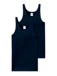Schiesser Tanktop Herren Shirts (2-tlg) Dunkelblau
