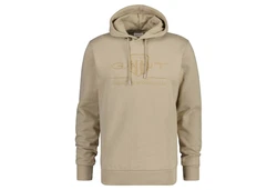 Gant Sweatshirt Regular Tonal Shield Hoodie Beige