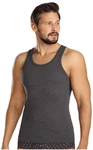 Comte Unterhemd Set Herren Feinripp Dunkelgrau/Schwarz/Grau