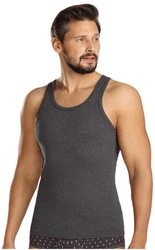 Comte Unterhemd Set Herren Feinripp Dunkelgrau/Schwarz/Grau