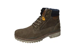 Dockers by Gerli Schnürboots mit Reißverschluss Braun/Dunkelgrün/Khaki/Dunkelbraun