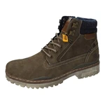 Dockers by Gerli Schnürboots mit Reißverschluss Braun/Dunkelgrün/Khaki/Dunkelbraun