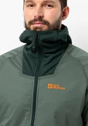 Jack Wolfskin Funktionsjacke ALPSPITZE INS HYBRID Grün/Dunkelgrün