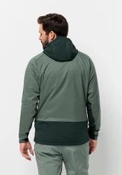 Jack Wolfskin Funktionsjacke ALPSPITZE INS HYBRID Grün/Dunkelgrün