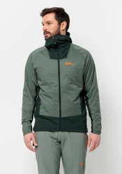 Jack Wolfskin Funktionsjacke ALPSPITZE INS HYBRID Grün/Dunkelgrün