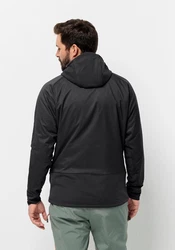 Jack Wolfskin Funktionsjacke ALPSPITZE INS HYBRID Schwarz/Grau/Dunkelgrau