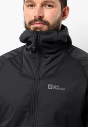 Jack Wolfskin Funktionsjacke ALPSPITZE INS HYBRID Schwarz/Grau/Dunkelgrau