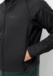 Jack Wolfskin Funktionsjacke ALPSPITZE INS HYBRID Schwarz/Grau/Dunkelgrau