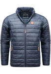 Amaci&Sons Steppjacke Pomona Herren Outdoor Basic Patch Jacke Dunkelblau/Hellblau