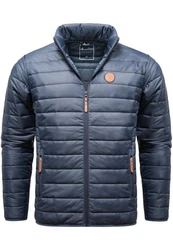 Amaci&Sons Steppjacke Pomona Herren Outdoor Basic Patch Jacke Dunkelblau/Hellblau