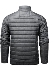 Amaci&Sons Steppjacke Pomona Herren Outdoor Basic Patch Jacke Dunkelgrau/Grau/Schwarz