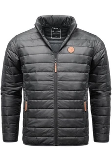Amaci&Sons Steppjacke Pomona Herren Outdoor Basic Patch Jacke Dunkelgrau/Grau/Schwarz