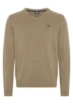 Polo Sylt Strickpullover mit V-Neck und Stickerei 