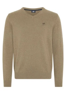 Polo Sylt Strickpullover mit V-Neck und Stickerei Polo Sylt Strickpullover mit V-Neck und Stickerei