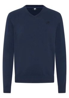 Polo Sylt Strickpullover mit V-Neck und Stickerei Polo Sylt Strickpullover mit V-Neck und Stickerei