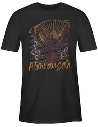 Shirtracer T-Shirt Almrausch Hirsch Tradition Alpen Almerer Mode fr Oktoberfest Herren Schwarz/Braun/Gold/Rosa/Gelb
