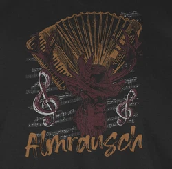 Shirtracer T-Shirt Almrausch Hirsch Tradition Alpen Almerer Mode fr Oktoberfest Herren Schwarz/Braun/Gold/Rosa/Gelb