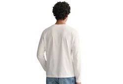 Gant Herren Langarmshirt - REGULAR MEDIUM ARCHIVE SHIELD Weiß