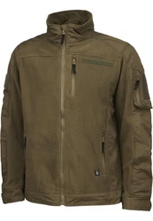 Brandit Fleecejacke Ripstop Jacket (1-St) Khaki/Dunkelgrün/Braun