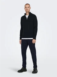 ONLY & SONS Strickpullover ONSPHIL Polo Strick Sweater (6415) dunkelblau (6415)