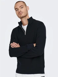 ONLY & SONS Strickpullover ONSPHIL Polo Strick Sweater (6415) dunkelblau (6415)
