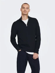 ONLY & SONS Strickpullover ONSPHIL Polo Strick Sweater (6415) dunkelblau (6415)