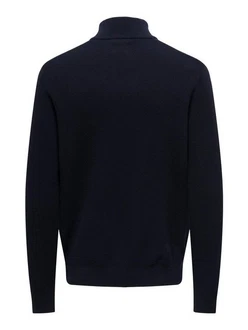 ONLY & SONS Strickpullover ONSPHIL Polo Strick Sweater (6415) dunkelblau (6415)