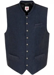 Spieth & Wensky Trachtenweste PINTO dunkelblau/dunkelbraun (350960)