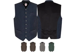 Spieth & Wensky Trachtenweste PINTO dunkelblau/dunkelbraun (350960)
