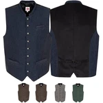Spieth & Wensky Trachtenweste PINTO dunkelblau/dunkelbraun (350960)