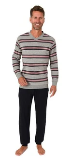 Normann Pyjama Herren Schlafanzug Rot/Bordeaux/Dunkelrot/Grau Normann Pyjama Herren Schlafanzug Rot/Bordeaux/Dunkelrot/Grau