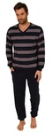 Normann Pyjama Herren Schlafanzug Dunkelblau/Rot/Rosa/Dunkelrot/Schwarz/Lila