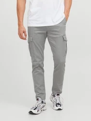 Jack & Jones Cargohose JJIMarco JJJoe Hellgrau/Grau/Khaki