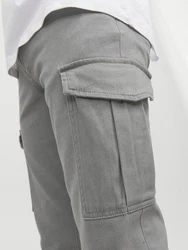 Jack & Jones Cargohose JJIMarco JJJoe Hellgrau/Grau/Khaki