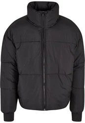 Urban Classics Herren Short Big Puffer Jacket (1-St) Schwarz/Dunkelgrau