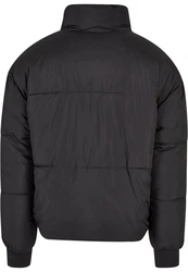 Urban Classics Herren Short Big Puffer Jacket (1-St) Schwarz/Dunkelgrau