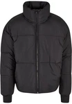 Urban Classics Herren Short Big Puffer Jacket (1-St) Schwarz/Dunkelgrau