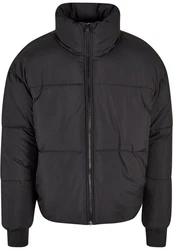 Urban Classics Herren Short Big Puffer Jacket (1-St) Schwarz/Dunkelgrau