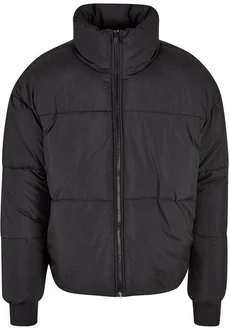 Urban Classics Herren Short Big Puffer Jacket (1-St) Schwarz/Dunkelgrau