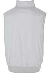 Urban Classics Herren Jerseyweste Clean Puffer Vest Grau/Hellgrau