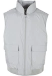 Urban Classics Herren Jerseyweste Clean Puffer Vest Grau/Hellgrau