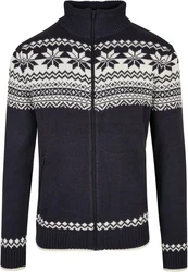 Brandit Herren Cardigan Norweger (1-tlg) Dunkelblau/Blau/Hellblau