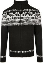 Brandit Herren Cardigan Norweger (1-tlg) Schwarz/Braun