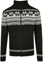 Brandit Herren Cardigan Norweger (1-tlg) Schwarz/Braun