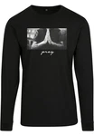 Mister Tee Longsleeve Pray Grau/Schwarz/Weiß