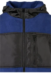 Urban Classics Herren Hooded Micro Fleece Jacket (1-St) Blau/Dunkelblau