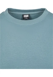 URBAN CLASSICS Rundhalspullover Sweat Crewneck Blau/Hellblau/Grau