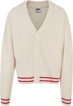 Urban Classics Strickjacke Beige/Dunkelrot/Khaki